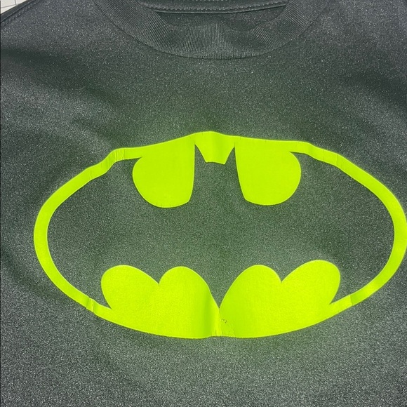 DC Comics Black Tank Top with Neon Yellow Batman Logo - Picture 4 of 4